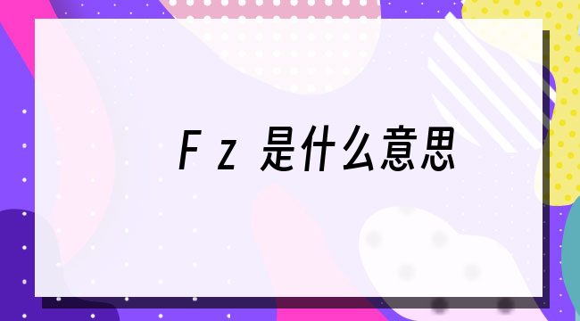 Fz是什么意思