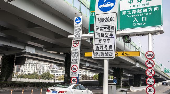 上海人民路隧道对外牌限行吗