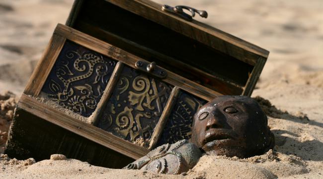 战神5埋在沙子里的宝箱