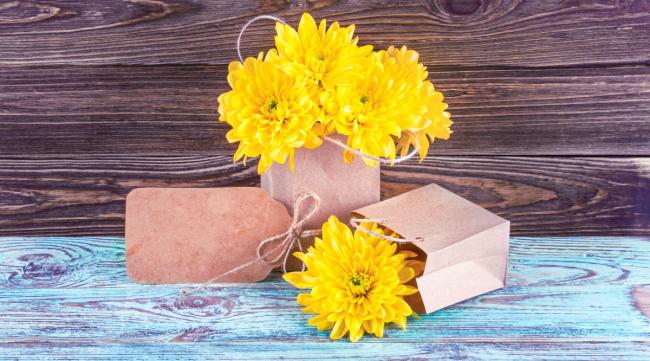 祭祀菊花用花泥包装方法图片