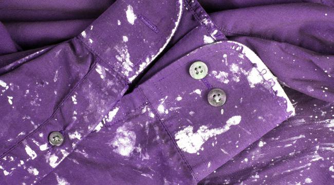 紫色衣服洗花了补救办法视频