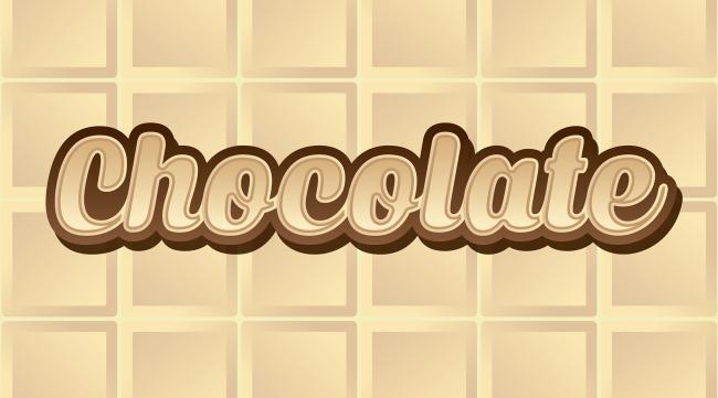 巧克力字体怎么调色