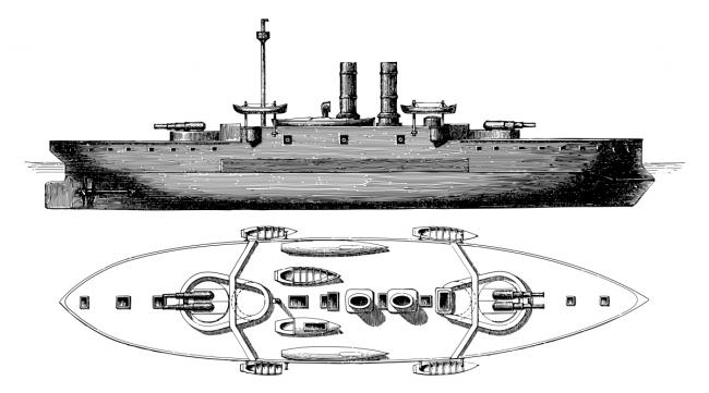 萨克森号铁甲舰图纸