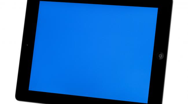 平板屏幕出现蓝色光斑