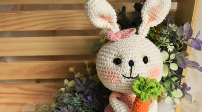 兔子帽子的编织方法