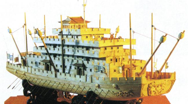 古代铁甲战船是用什么焊接的呢