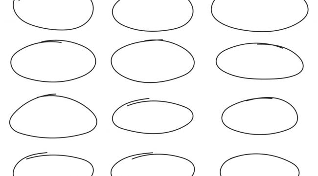 怎样一笔画出一个圆中间有个点的图形