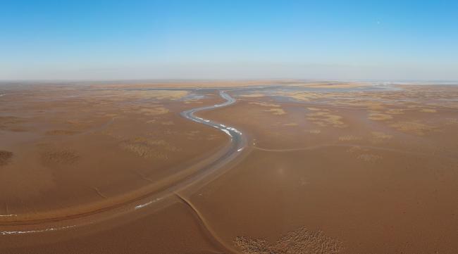 黄河水引入库布齐沙漠的路径图