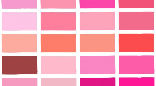 如何用不同的颜色调出粉色呢